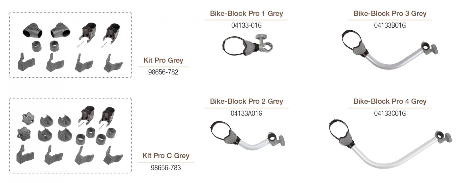 Carry Bike Pro & Pro C Kit Grey